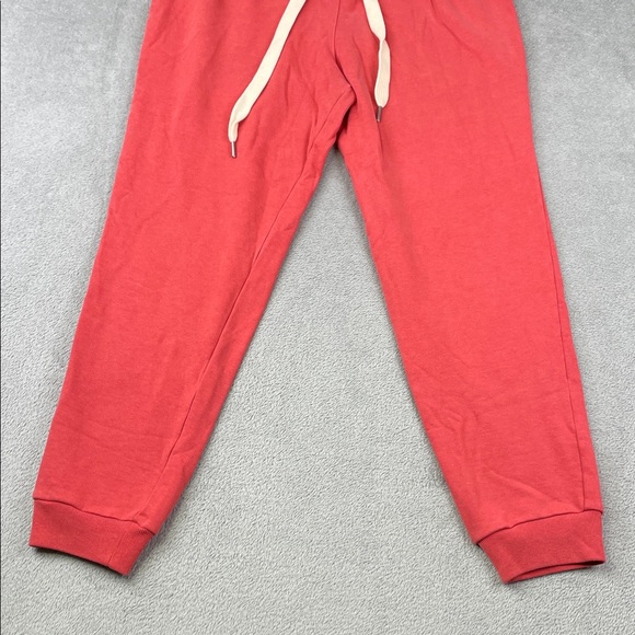 NEW Outerknown XS Organic Cotton Lyocell Red  Jogger Sweatpants. Drawstring - Picture 3 of 13